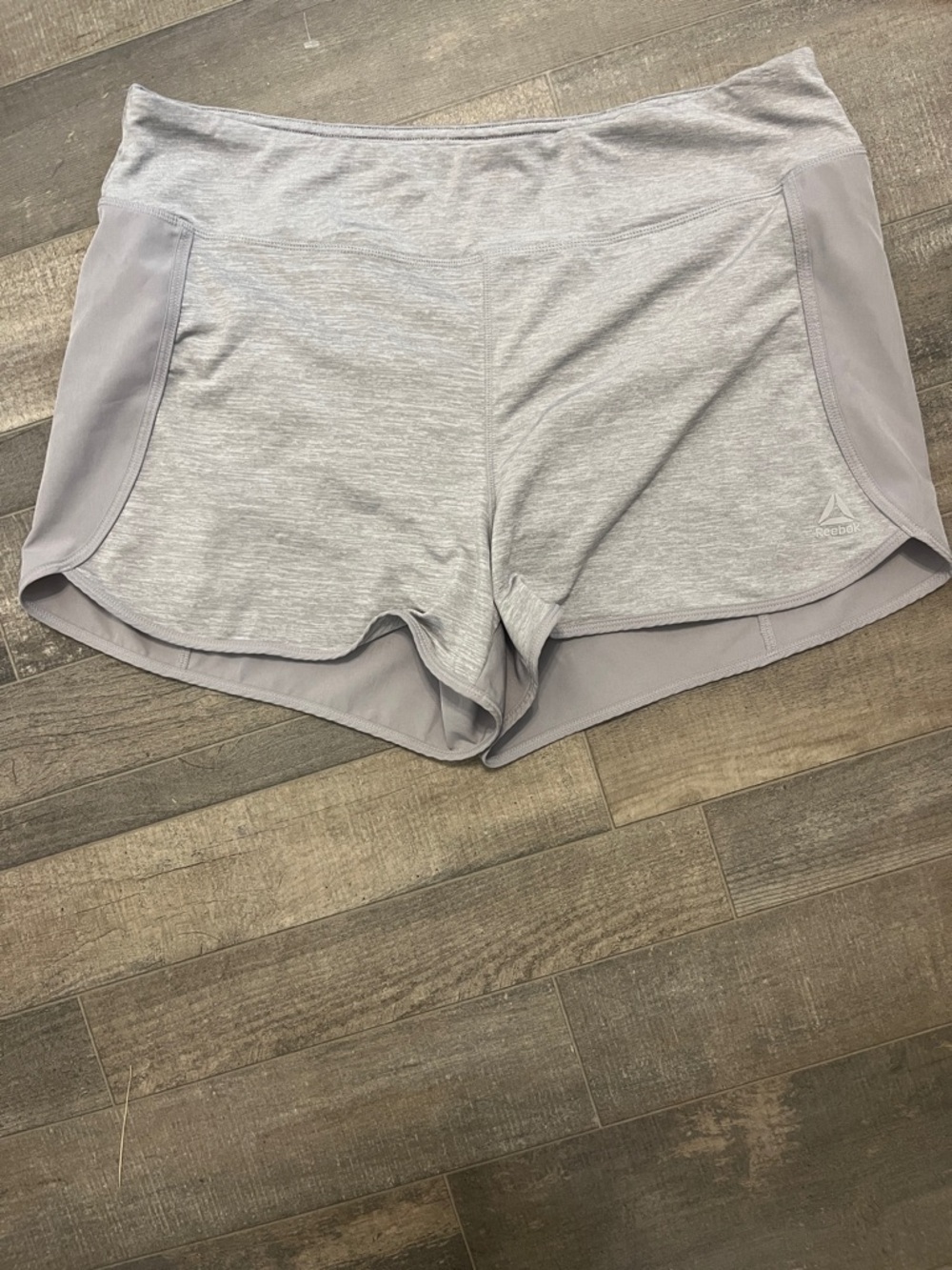 Reebok Women's Light Gray Athletic Running Shorts